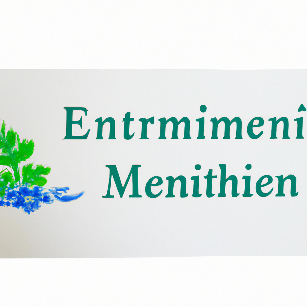 Logo Ministerstva životního prostředí s textem